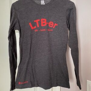 Pure Barre Gray Long Sleeve Tee